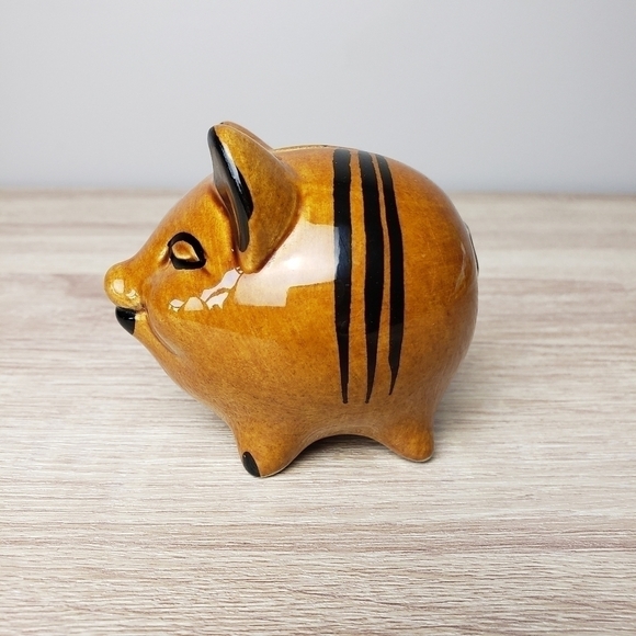 𝅺Vintage Mini Handpainted Piggy Bank - Picture 2 of 11